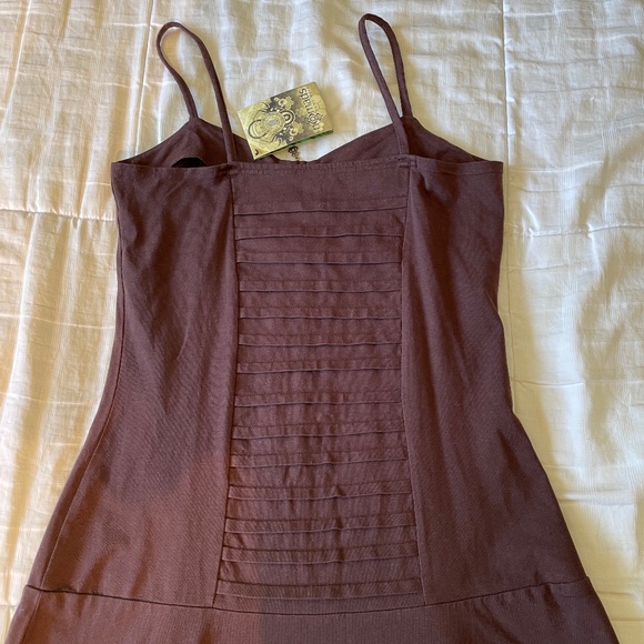 *NWT* NOMADS HEMP WEAR Brown Organic Cotton Dress with Zipper Front size Large - Picture 5 of 7